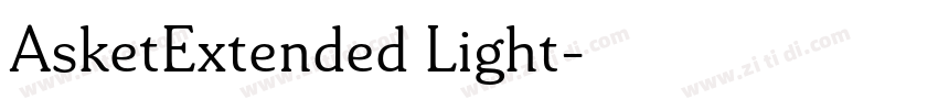 AsketExtended Light字体转换